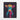 Neon Cow Portrait Framed Canvas (Black) / 11 x 14