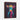 Neon Cow Portrait Framed Canvas (Walnut) / 24 x 32
