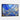 Cosmic Azure Rush Framed Canvas (Black) / 48 x 32
