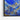 Cosmic Azure Rush Framed Canvas (Black) / 48 x 32