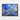 Cosmic Azure Rush Framed Canvas (Black) / 32 x 24