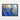 Blue Gold Fusion Framed Canvas (Black) / 24 x 18