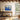 Blue Gold Fusion Framed Canvas (Black) / 40 x 30