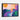 Vibrant Sunset Hills Framed Canvas (Black) / 32 x 24