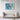 Azure Brushstroke Symphony Framed Canvas (Black) / 30 x 20