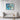 Azure Brushstroke Symphony Framed Canvas (Black) / 32 x 24