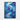 Azure Geometric Symphony Framed Canvas (Black) / 20 x 30
