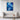 Azure Geometric Symphony Framed Canvas (Black) / 24 x 32