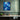 Azure Geometric Symphony Framed Canvas (Black) / 16 x 20