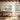 Serene Seascape Mosaic Framed Canvas (Walnut) / 40 x 30