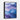 Undulating Blue Currents Framed Canvas (Black) / 11 x 14