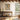 Abstract Golden Cascade Framed Canvas (Walnut) / 18 x 24