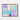 Serene Chromatic Mosaic Framed Canvas (Walnut) / 14 x 11