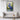 Vibrant Heron Elegance Framed Canvas (Black) / 32 x 48