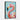 Vivid Flamingo Stroke Framed Canvas (Black) / 32 x 48
