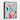 Whimsical Flamingo Colors Framed Canvas (Walnut) / 11 x 14