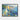 Coastal Brushstrokes Framed Canvas (Black) / 14 x 11