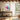 Whimsical Color Drift Framed Canvas (Walnut) / 32 x 48