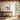Whimsical Color Drift Framed Canvas (Walnut) / 24 x 32