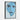 Blue Visage Drips Framed Canvas (Black) / 20 x 30