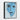 Blue Visage Drips Framed Canvas (Black) / 11 x 14