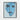 Blue Visage Drips Framed Canvas (Black) / 16 x 20