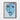 Blue Visage Drips Framed Canvas (Walnut) / 18 x 24