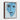 Blue Visage Drips Framed Canvas (Walnut) / 11 x 14
