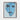 Blue Visage Drips Framed Canvas (Walnut) / 11 x 14