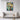 Mosaic Elegance Fan Framed Canvas (Walnut) / 18 x 24