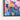 Vibrant Bloom Impressions Framed Canvas (Walnut) / 48 x 32