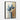 Serene Blue Leaves in Minimalist Vase Framed Canvas (Black) / 20 x 30