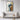 Serene Blue Leaves in Minimalist Vase Framed Canvas (Black) / 20 x 30