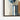 Serene Blue Leaves in Minimalist Vase Framed Canvas (Black) / 32 x 48