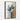 Serene Blue Leaves in Minimalist Vase Framed Canvas (Walnut) / 20 x 30