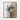 Serene Blue Leaves in Minimalist Vase Framed Canvas (Walnut) / 16 x 20
