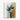 Serene Blue Leaves in Minimalist Vase Canvas Wrap / 24 x 32