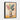 Vibrant Serenity in Striped Harmony Framed Canvas (Black) / 18 x 24