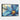 Luminous Blue Petal Impressions Framed Canvas (Black) / 48 x 32
