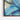 Luminous Blue Petal Impressions Framed Canvas (Walnut) / 48 x 32