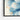 Whirling Azure Blossoms in Motion Framed Canvas (Black) / 14 x 11