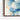 Whirling Azure Blossoms in Motion Framed Canvas (Walnut) / 30 x 20