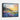 Sunset Blooms by the Seaside Cottage Framed Canvas (Black) / 10 x 8