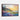 Sunset Blooms by the Seaside Cottage Framed Canvas (Walnut) / 48 x 32