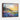 Sunset Blooms by the Seaside Cottage Framed Canvas (Walnut) / 14 x 11