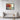 Autumn Spectrum: Impressionist Lakeside Scene Framed Canvas (Black) / 32 x 24