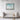 Serene Aqua Woodland Mosaic Framed Canvas (Black) / 24 x 18