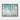 Serene Aqua Woodland Mosaic Framed Canvas (Black) / 10 x 8