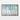 Serene Aqua Woodland Mosaic Framed Canvas (Walnut) / 48 x 32