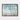 Serene Aqua Woodland Mosaic Framed Canvas (Walnut) / 24 x 18
